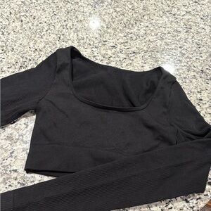 Black Long Sleeve Women's Top